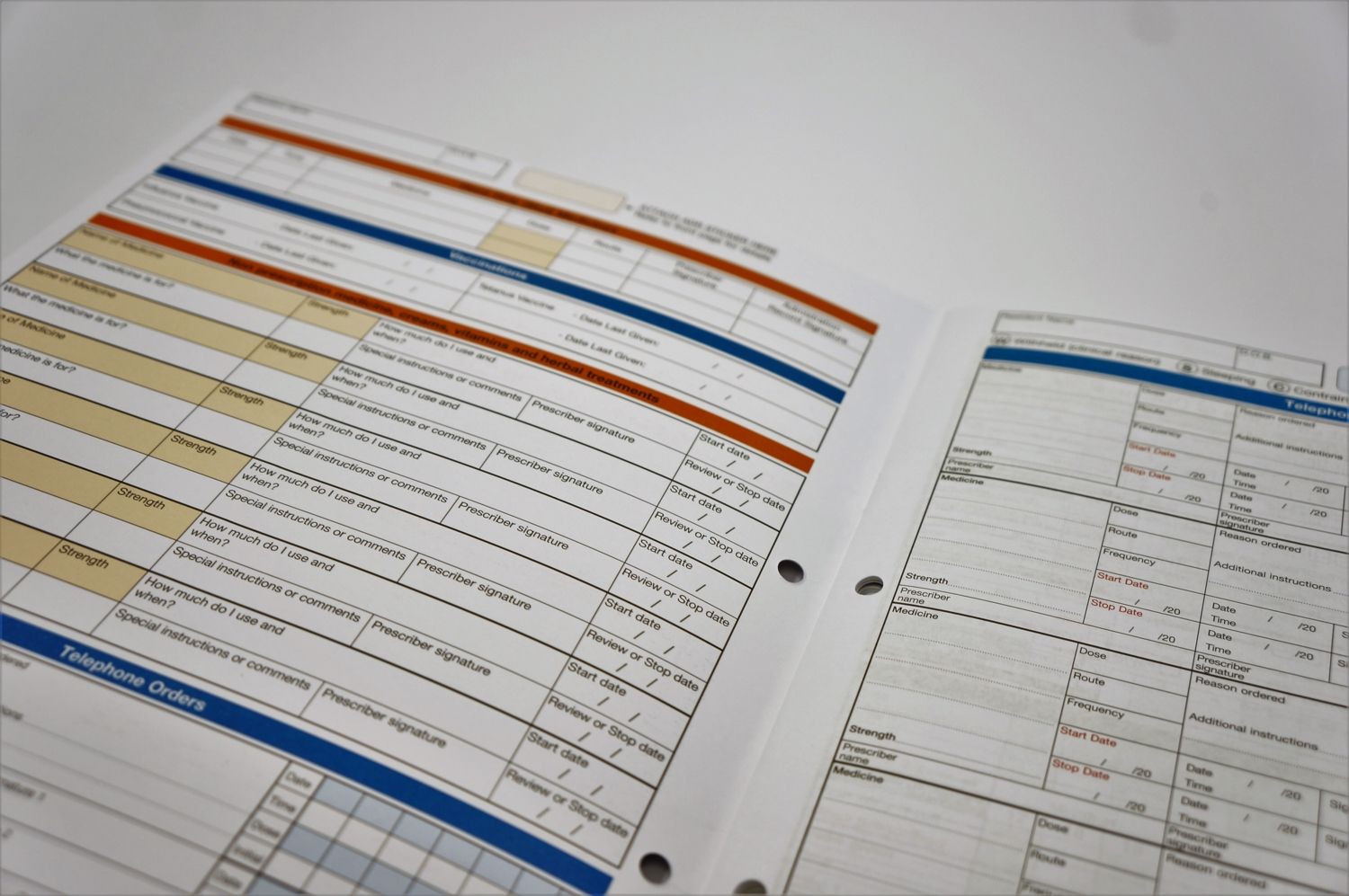 Sample PBS Medication Chart